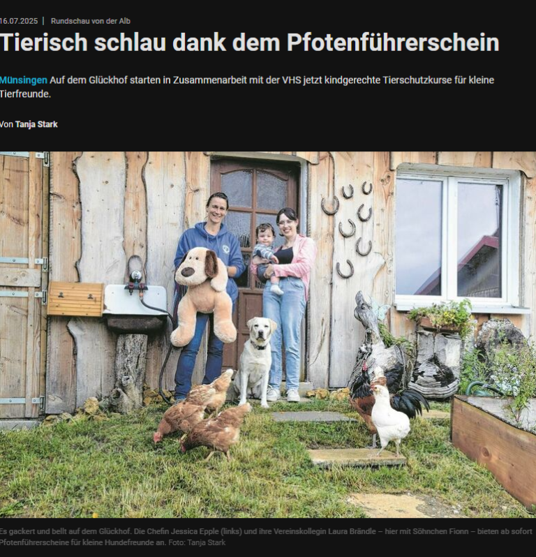 Hundeschule Münsingen Zeitung